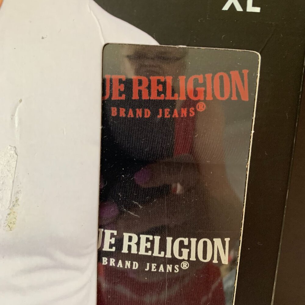 TRUE RELIGION BRAND JEANS CREW NECK TEES PREMIUM COTTON 4 PACK SIZE XL STYLE 4C8 - Picture 2 of 9